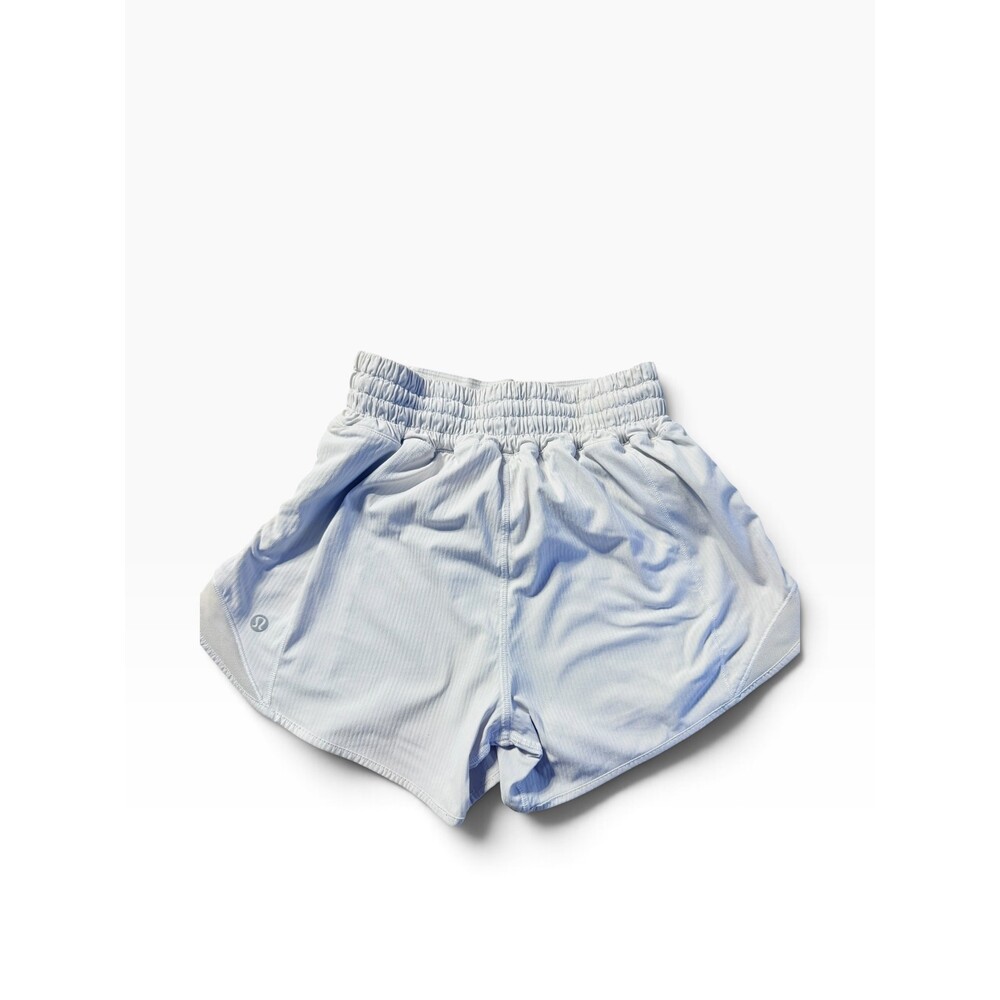 Lululemon Hotty Hot High Rise 4” Lined Shorts Women’s 0 Pale Blue Running